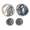 Image 1 : TWO POPULAR GREEK SILVER ISSUES: Tetradrachm of ATHENS, c. 430 BC (obv: Athena: rev: Owl; chisel cut