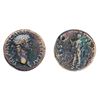 Image 1 : CLAUDIUS, AD 41-54. AE (copper alloy) Sestertius minted at Rome, c. AD 41-50. Obv: Laureate head rig