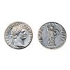 Image 1 : DOMITIAN, AD 81-96. Silver Denarius minted at Rome, AD 90. Obv: Laureate head right of Domitian. Rev