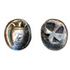 Image 1 : AIGINA. 485-480 BC. Silver Stater. (12.20 g.). Obv: Turtle. Rev: Divided incuse square. Countermark 