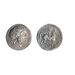 MACEDONIA. Philip II. AR. Tetradrachm. Ex. CICF Superior Galleries auction, Lot #2080. May 31, 1980.