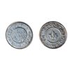 Image 1 : T. Church Token. Bow. 1-31. White metal. Plain edge. Thin/ Medium Thick. 6.3 gms. UNC. Ten examples 