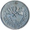 Image 1 : T. Church Token. Bow. 4-26. White metal. Plain edge. Thin. 5.1 gms. AU.