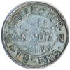 Image 1 : T. Church Token. Bow. 4-26. White metal. Plain edge. Medium Thick. 6.8 gms. UNC. (Five examples view