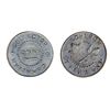 Image 1 : T. Church Token. Bow. 5-33. White metal. Plain edge. Medium Thick. 9.2 gms. UNC. Four examples struc