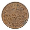 Image 1 : T. Church Token. Bow. 6-25. Copper. Reeded edge. Thin. 6.9 gms. UNC. 60% luster.