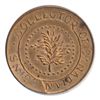 Image 1 : T. Church Token. Bow. 6-34. Copper. Plain edge. Thick. 11.4 gms. UNC. 60% luster.