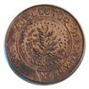 Image 1 : T. Church Token. Bow. 6-34. Copper. Plain edge. Thick. 10.6 gms. UNC. 60% luster.