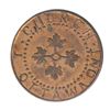 Image 1 : T. Church Token. Bow. 8-27. Copper. Plain edge. Thin. 4.4 gms. UNC. 60% luster.