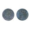 Image 1 : T. Church Token. Bow. 13-24. Copper. Engrailed edge. Thin. 5.3 gms. Struck on a host Canadian Token.