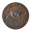 Image 1 : T. Church Token. Bow. 15-49. Copper. Plain edge. Thin. 7.3 gms. UNC. Trace of luster.