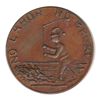 Image 1 : T. Church Token. Bow. 20-38. Copper. Plain edge. Thick. 13.0 gms. UNC. Brown.