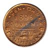 Image 1 : T. Church Token. Bow. 35-48. Copper. Plain edge. Medium Thick. 9.5 gms. UNC. 80% luster.