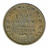 Image 1 : T. Church Token. Bow. 35-48. Brass. Plain edge. Medium Thick. 9.2 gms. UNC.