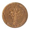 Image 1 : T. Church Token. Bow. 41-43. Copper. Plain edge. Medium Thick. 9.7 gms. UNC. 60% luster.