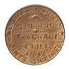 Image 1 : T. Church Token. Bow. 42-47. Copper. Plain edge. Thin. 6.9 gms. UNC. 60% luster.