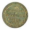 Image 1 : T. Church Token. Bow. 42-47. Copper. Plain edge. Medium Thick. 9.9 gms. AU.