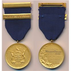 Pair of H.B.C. Long Service Medals. Presented to R.J. Summers, 1932 (See Gingras, page 21) for 15 Ye