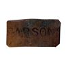 Image 1 : Ralph Parsons (Hudson Strait). Copper token. Small rectangular token, with full name ‘PARSONS’ on on