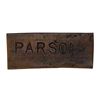 Image 1 : Ralph Parsons (Hudson Strait). Copper token. Small rectangular token, with full name ‘PARSONS’ on on