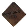 Image 1 : Ralph Parsons (Hudson Strait). Copper token. Large square token, with full name ‘PARSONS’ on one sid