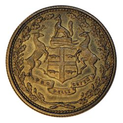 HUDSON’S BAY COMPANY. East Main District. 1/2 NB (Made Beaver). Breton-927. Gingras-220b. Brass. Unp