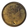 Image 2 : HUDSON’S BAY COMPANY. East Main District. 1/2 NB (Made Beaver). Breton-927. Gingras-220b. Brass. Pun
