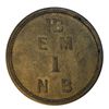 Image 2 : HUDSON’S BAY COMPANY. East Main District. 1 NB (Made Beaver). Breton-926. Gingras-220c. Brass. Unpun