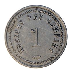 HUDSON’S BAY COMPANY. St. Lawrence Labrador District. 1 MB token. Gingras-260. Alum. Small lettering