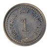 Image 2 : HUDSON’S BAY COMPANY. St. Lawrence Labrador District. 1 MB token. Gingras-260. Alum. Small lettering