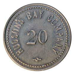 HUDSON’S BAY COMPANY. HUDSON’S BAY COMPANY. St. Lawrence Labrador District. 20 MB token. Gingras-260