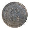 Image 2 : HUDSON’S BAY COMPANY. HUDSON’S BAY COMPANY. St. Lawrence Labrador District. 20 MB token. Gingras-260