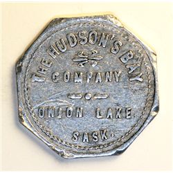 HUDSON’S BAY COMPANY. Onion Lake, Saskatchewan. Good For 25 Cents in Merchandise. Gingras-275b. R-7.