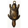 Image 1 : NORTH AMERICAN INDIAN SILVER FUR TRADE BEAVER. Large size Trade Beaver, with loop at nose. 66mm. 31.