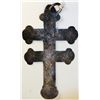Image 2 : NORTH AMERICAN INDIAN TRADE SILVER CROSS. A Double Bar Lorraine silver Trade Cross. 128mm x 7mm. Hol