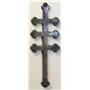 Image 2 : NORTH AMERICAN INDIAN TRADE SILVER CROSS. A rare Triple Bar silver Trade Cross. 88mm x 31mm. 45.4 gm