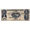 Image 1 : THE INTERNATIONAL BANK OF CANADA. $1.00. Sept. 15, 1858. CH-380-10-02-02R. Falls. Signed Thompson. N