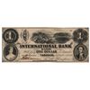 Image 1 : THE INTERNATIONAL BANK OF CANADA. $1.00. Sept. 15, 1858. Bridge. CH-380-10-02-04. Signed Dunn/Thomps