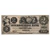 Image 1 : THE INTERNATIONAL BANK OF CANADA. $2.00. Sept. 15, 1858. CH-380-10-02-06. Signed Dunn/Thompson. No P