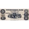 Image 1 : THE INTERNATIONAL BANK OF CANADA. $5.00. Sept. 15, 1858. CH-380-10--2-8R. Signed Thompson. No Protec