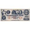 Image 1 : THE INTERNATIONAL BANK OF CANADA. $2.00. Sept. 15, 1858. CH-380-10-04-06R. Signed Thompson. Red ‘wor