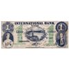 Image 1 : THE INTERNATIONAL BANK OF CANADA. $1.00. Sept. 15, 1858. Falls. CH-380-10-06-02. Signed J.H. Markell