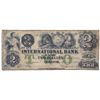 Image 1 : THE INTERNATIONAL BANK OF CANADA. $2.00. Sept. 15, 1858. CH-380-10-06-10. Signed J.H. Markell. Green
