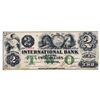 Image 1 : THE INTERNATIONAL BANK OF CANADA. $2.00. Sept. 15, 1858. CH-380-10-06-12. Signed J.R. Fitch. Green ‘