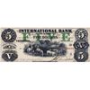 Image 1 : THE INTERNATIONAL BANK OF CANADA. $5.00. Sept. 15, 1858. CH-380-10-06-16. Signed J.R. Fitch. Green ‘