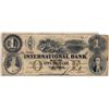 Image 1 : THE INTERNATIONAL BANK OF CANADA. $$1.00. Sept. 15, 1858. Bridge. CH-380-10-08-08. Signed J.R. Fitch