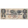 Image 1 : THE INTERNATIONAL BANK OF CANADA. $1.00. Sept. 15, 1858. Bridge. CH-380-10-10-08. Signed J.R. Fitch.