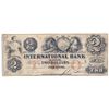 Image 1 : THE INTERNATIONAL BANK OF CANADA. $2.00. Sept. 15, 1858. CH-380-10-10-12. Signed J.R. Fitch. Red ‘wo