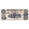 Image 1 : THE INTERNATIONAL BANK OF CANADA. $5.00. Sept. 15, 1858. CH-380-10-10-14. Signed J.H. Markell. Red ‘