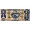 Image 1 : THE INTERNATIONAL BANK OF CANADA. $1.00. Sept. 15, 1858. Falls. CH-380-10-12-04. Signed J.R. Fitch. 